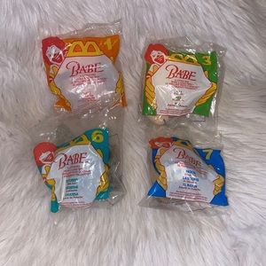 Vintage 1995 McDonald’s Babe Toy Bundle of 4
